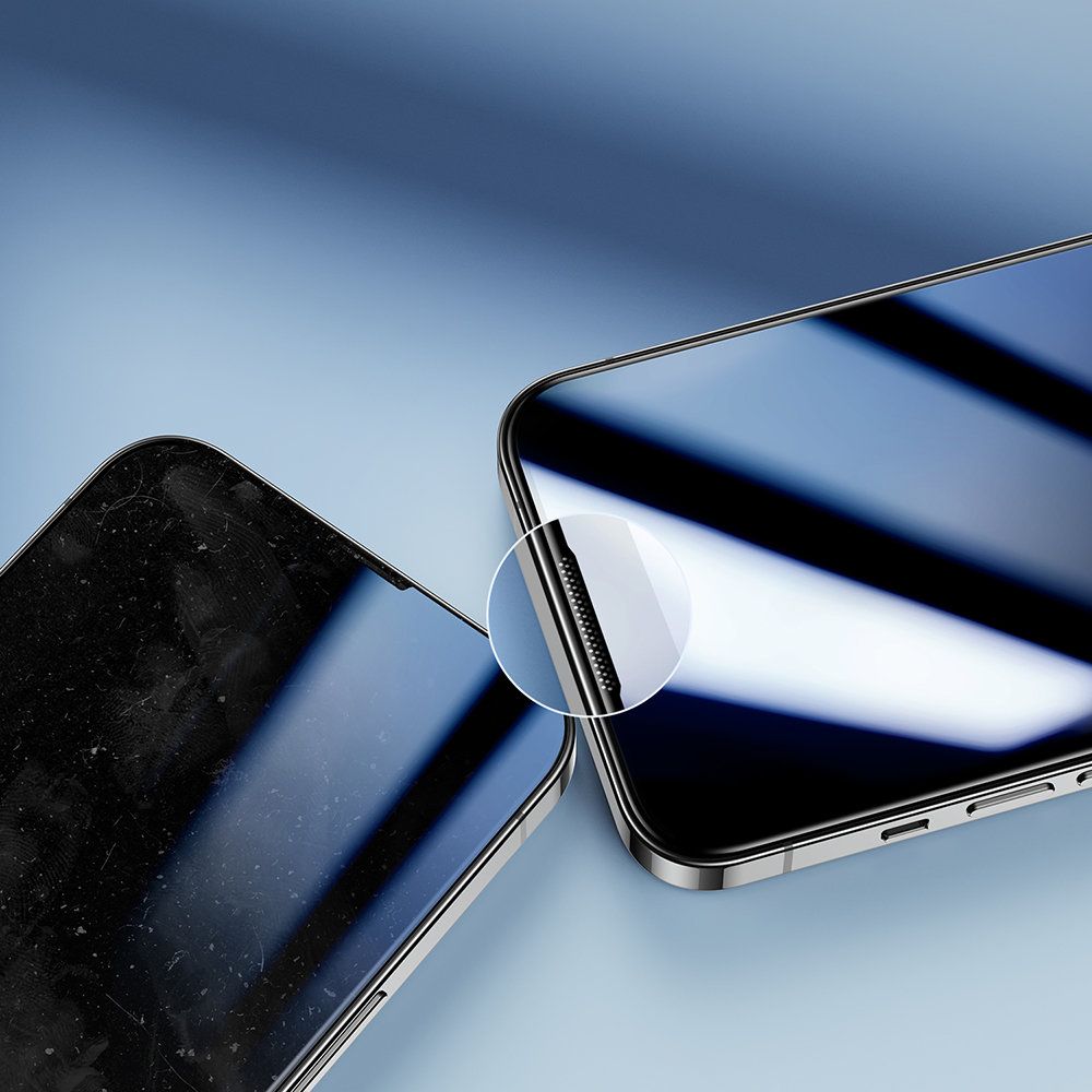 Joyroom Knight 2,5D TG härdat glas för iPhone 14 Pro Max helskärm med ram Transparent bild4