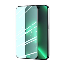 Joyroom Knight Green Glass för iPhone 14 Pro Max med helskärmsfilter mot blått ljus