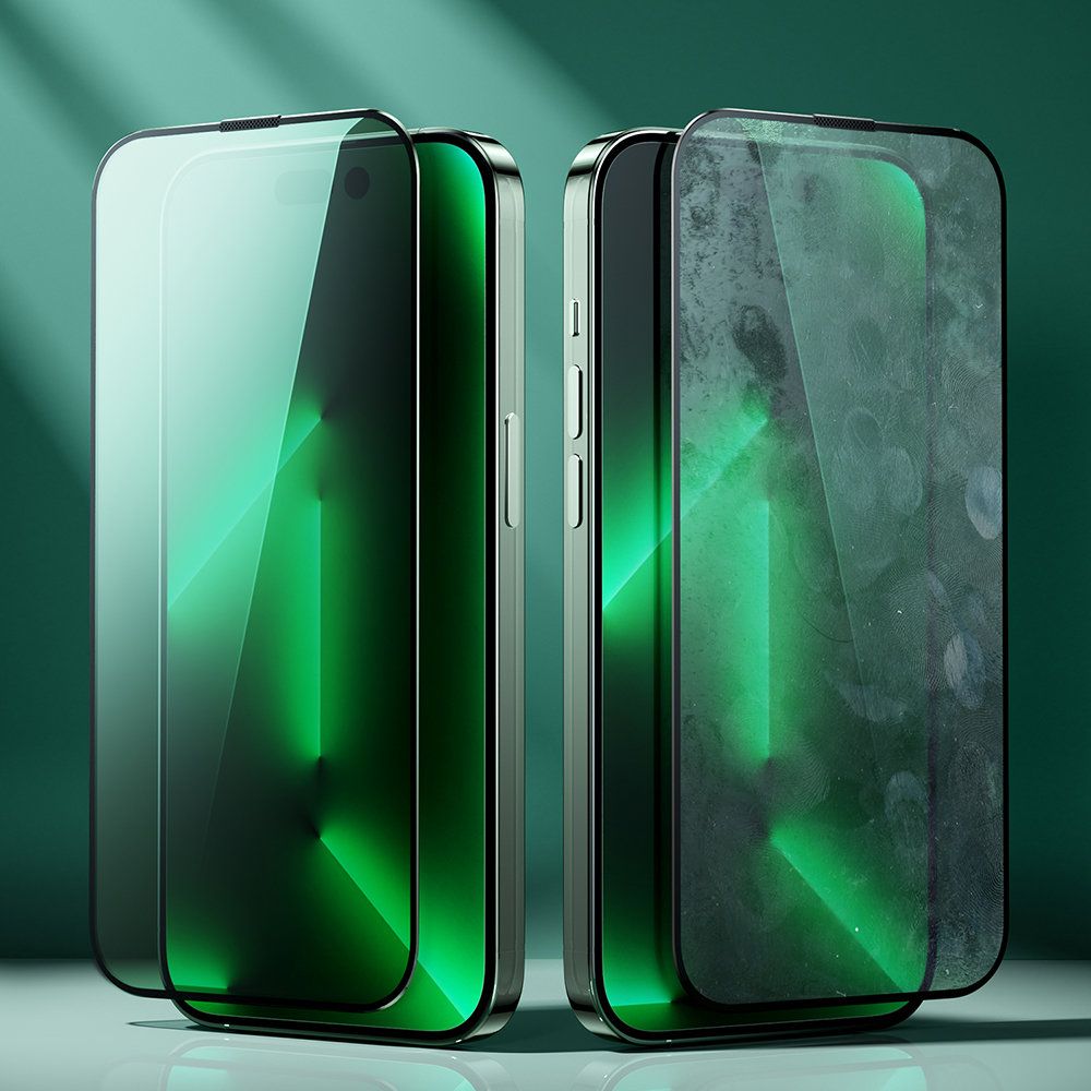 Joyroom Knight Green Glass för iPhone 14 Pro Max med helskärmsfilter mot blått ljus bild7