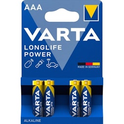 AAA /LR03 batterier Varta Longlife, 4-pack
