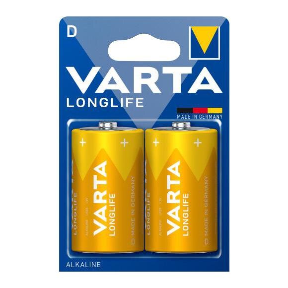 D-batterier / R20 Varta Longlife