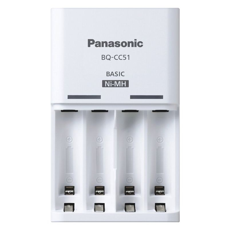 Batteriladdare Ni-MH Panasonic Eneloop BQ-CC51 + 4 x R6/AA Eneloop 2000mAh batterier