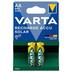 Uppladdningsbart batteri Varta 1,2V Aa 800Mah Ni-Mh Solar 2-Pack