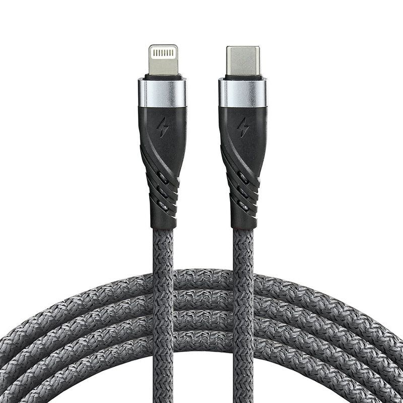 USB-C - Apple Lightning-kabel 100 cm everActive CBB-1CIG för strömförsörjning 20W snabbladdning