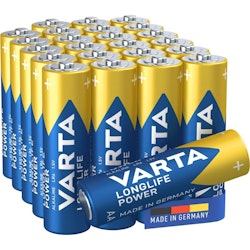 AA / LR6 batterier, Varta Longlife Power, 24 st