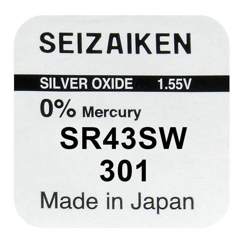 Klockbatteri Seizaiken / SEIKO 301 / SR43SW / SR43
