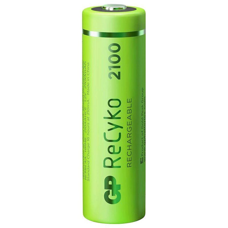 Uppladdningsbara batterier, 6 x AA / R6 GP ReCyko 2100 Series Ni-MH 2100mAh