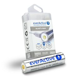 EverActive 18650 USB-batteri 2600mAh med BOX-skydd