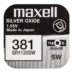 Klockbatteri Maxell 381 / 391/SR 1120 SW/G8