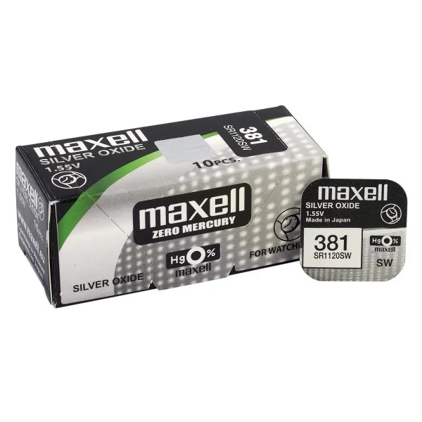 Klockbatteri Maxell 381 / 391/SR 1120 SW/G8