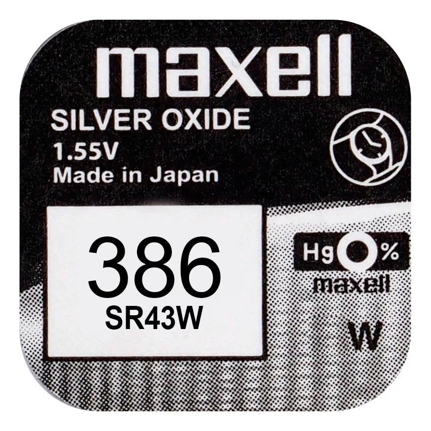 Klockbatteri Maxell 386 / SR43W / SR43