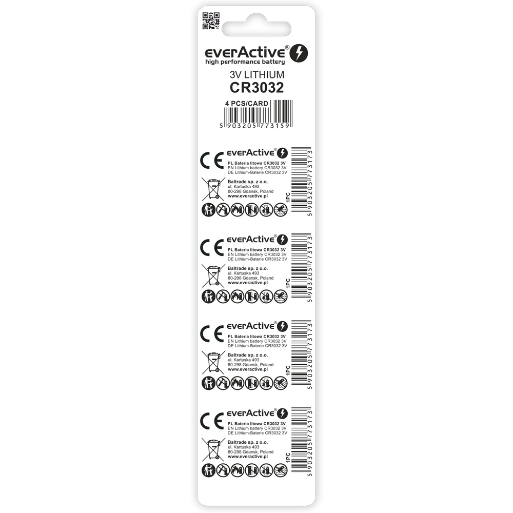 CR3032 everActive, 4 st