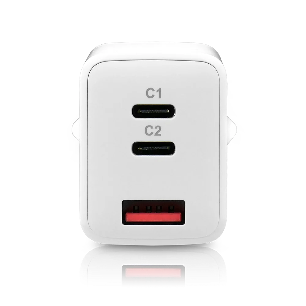 Väggladdare med USB QC4+ och 2x USB-C PD PPS-port