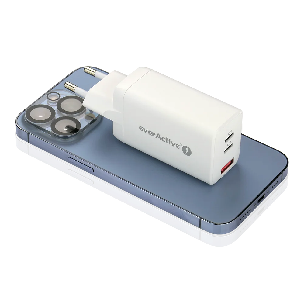 Väggladdare med USB QC4+ och 2x USB-C PD PPS-port