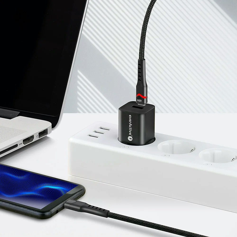 USB-C Kabel med Snabbladdning (60W)