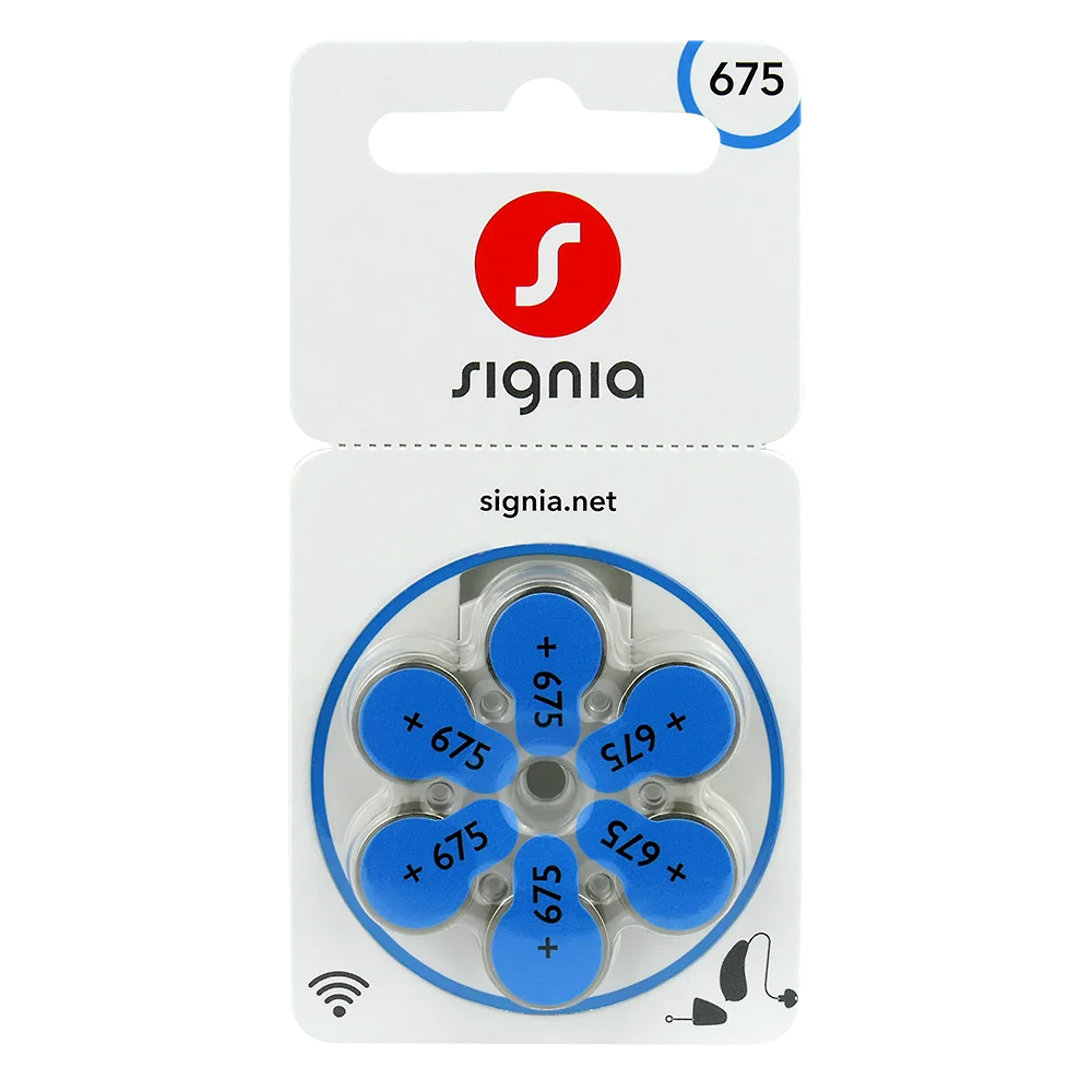 Signia 675 Hörapparatsbatteri
