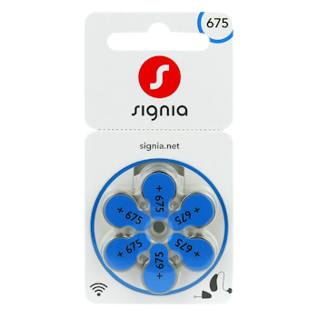 Hörapparatsbatterier Signia 675
