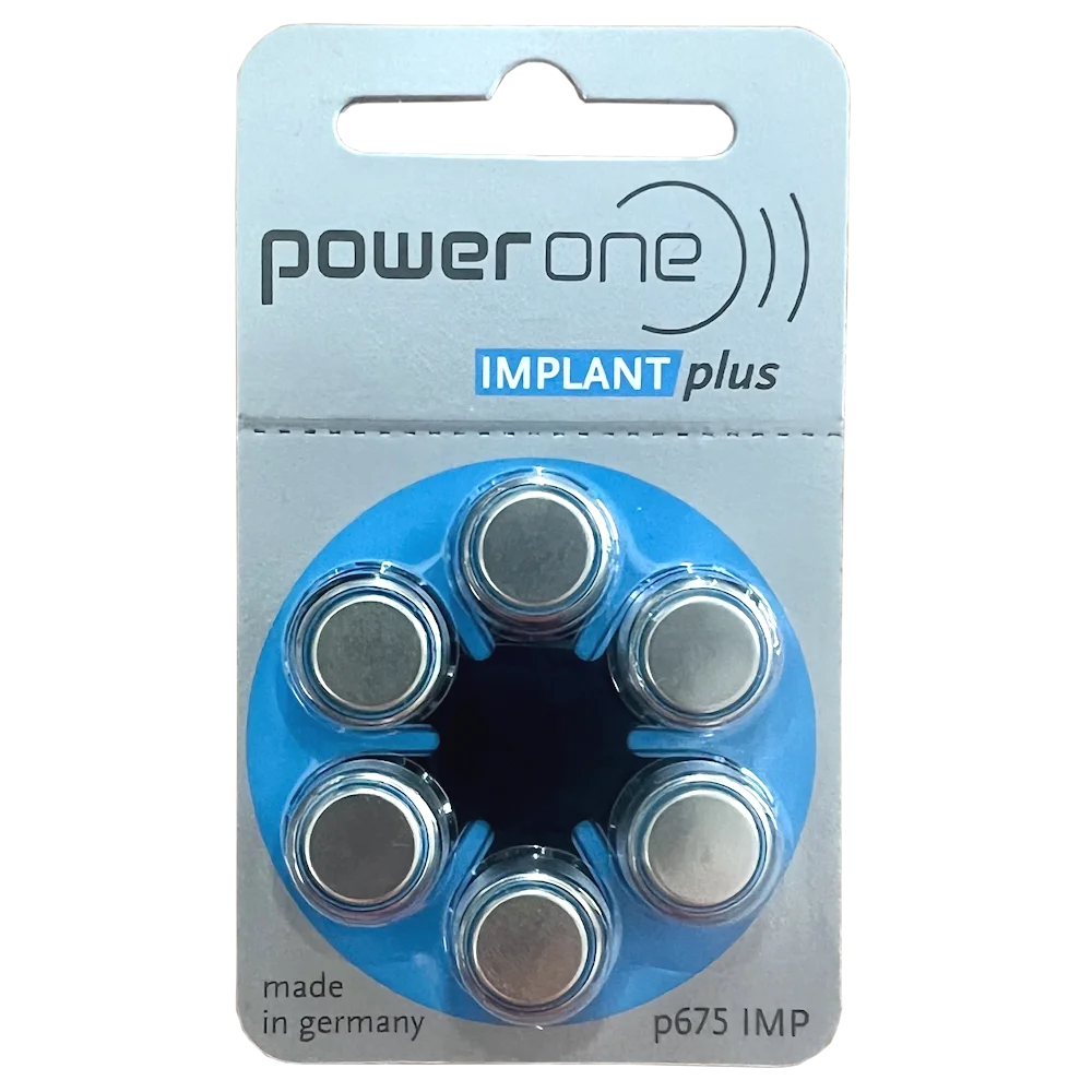 Hörapparatsbatterier PowerOne P675 IMPLANT PLUS Enhanced