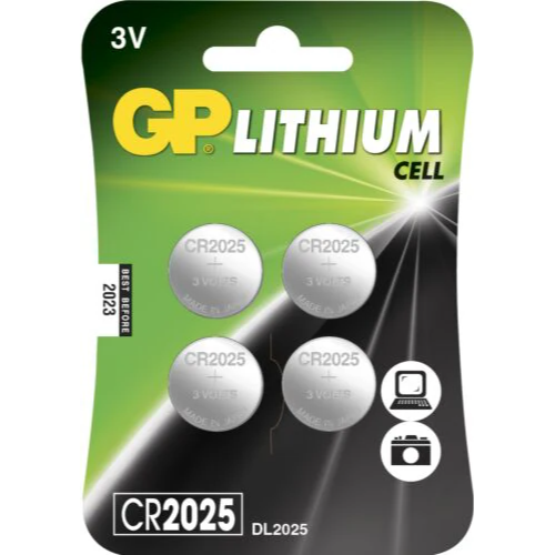 CR2025 GP, 4-pack