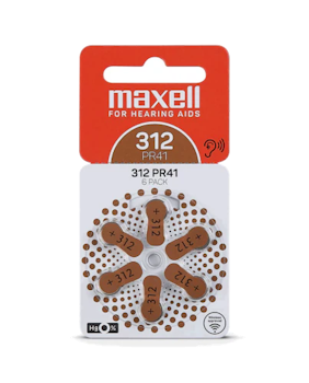 Hörapparatsbatteri Maxell 312 PR41