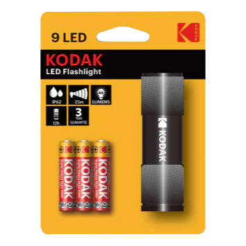 Kodak Kompakt LED-ficklampa 46lm – IP63, 25m räckvidd