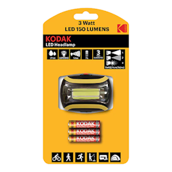 Kodak LED Pannlampa 150lm – Med tre ljuslägen