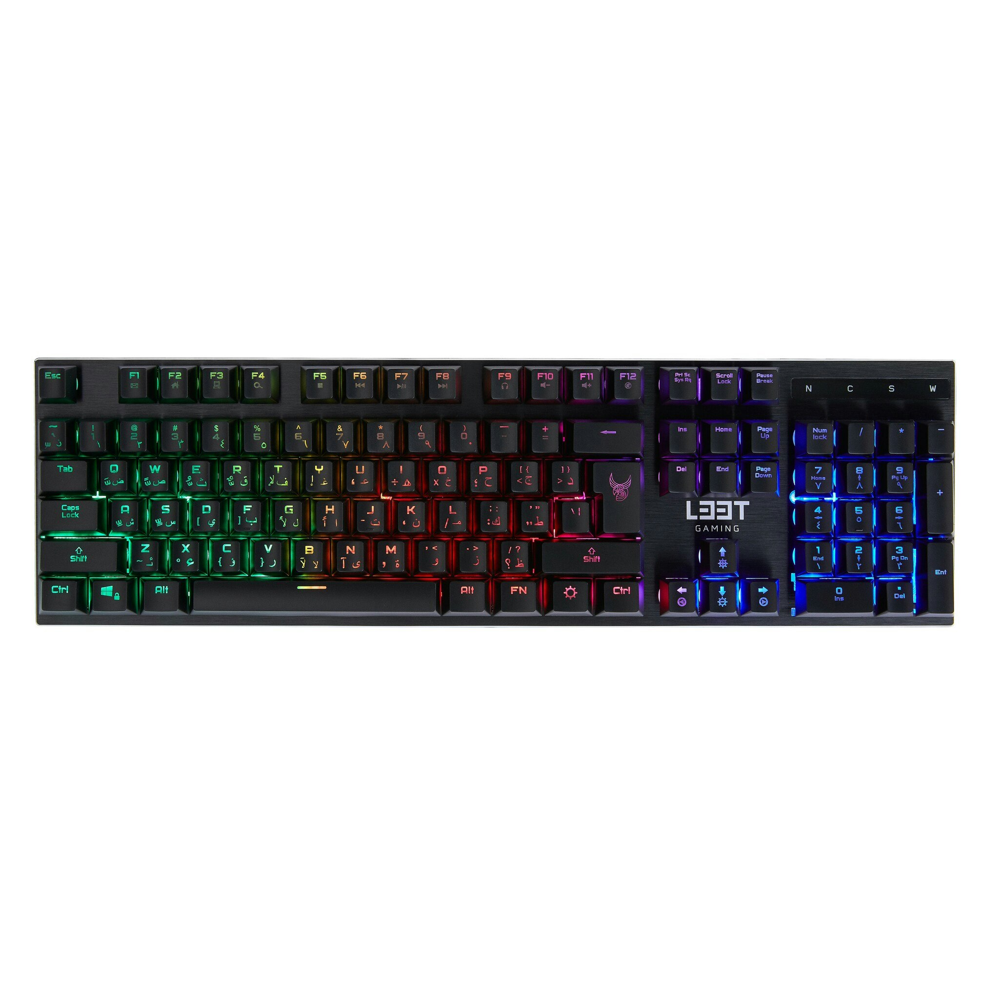L33T-Gaming OSEBERG Arabiskt Speltangentbord – Semi-mekaniskt med LED