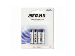 Super Heavy Duty AAA-batterier (R03) med Zink-Carbon-teknik. 4-pack