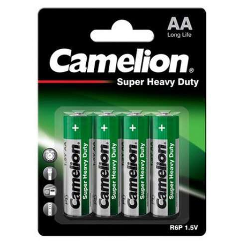Camelion R06 AA Batterier 4-pack – Zink-Carbon Super Heavy Duty
