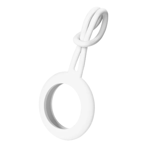 Apple AirTag Fodral – Silikonhållare Vit | DELTACO