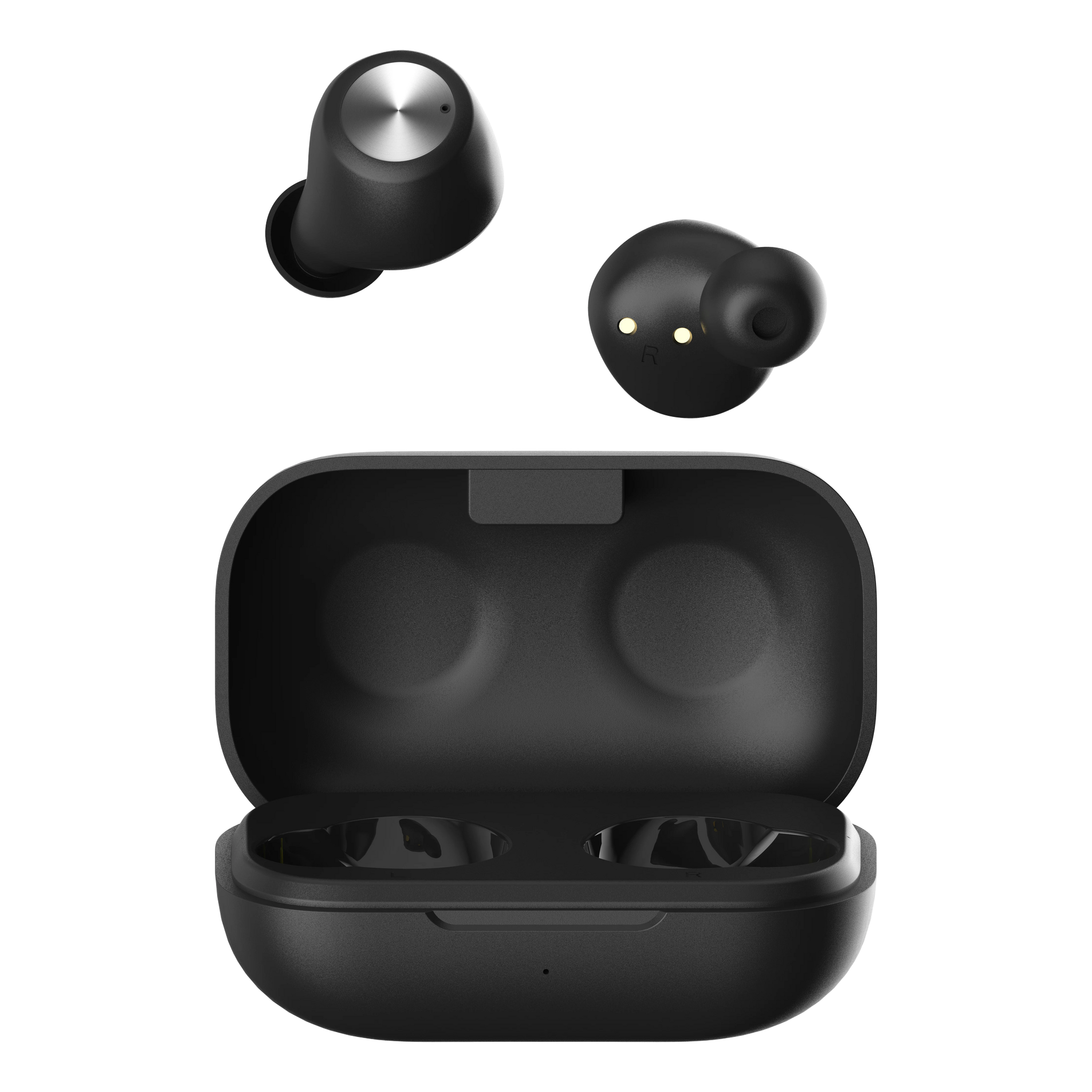 STREETZ TWS-110 trådlösa in-ear-hörlurar svart med Bluetooth 5