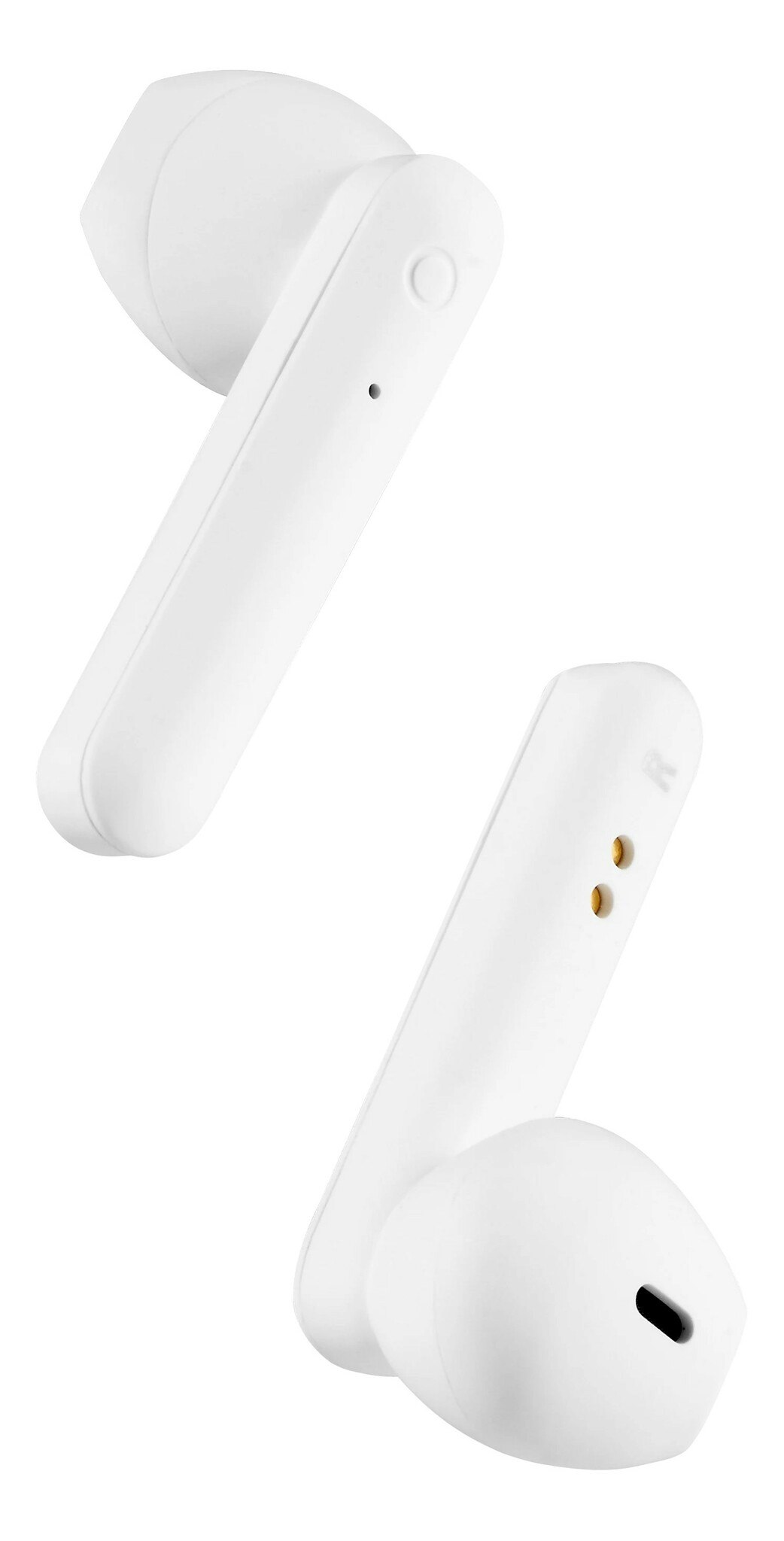 STREETZ TWS-105 True Wireless hörlurar mattvit med Bluetooth 5 och touch-knappar