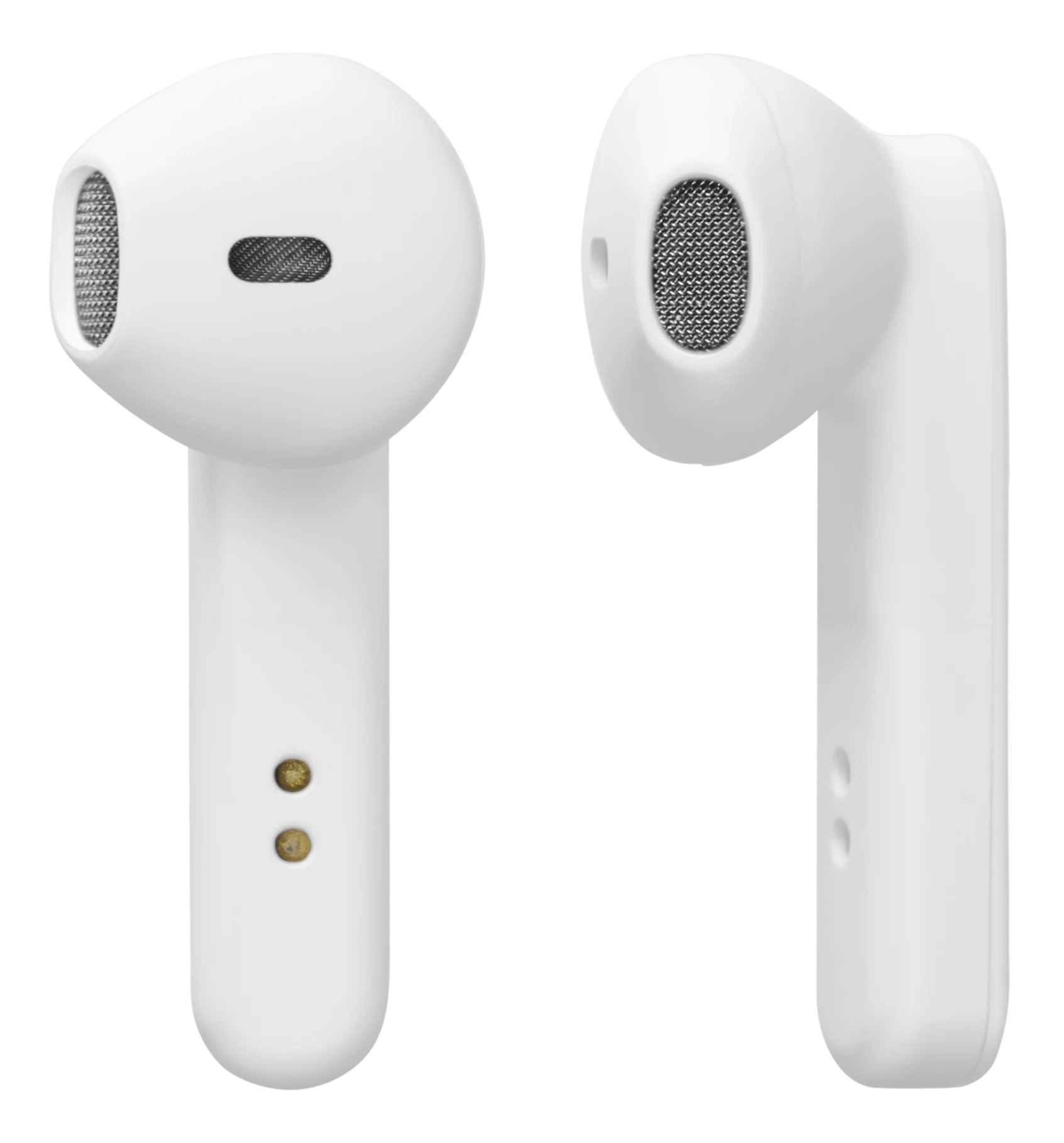STREETZ TWS-105 True Wireless hörlurar mattvit med Bluetooth 5 och touch-knappar