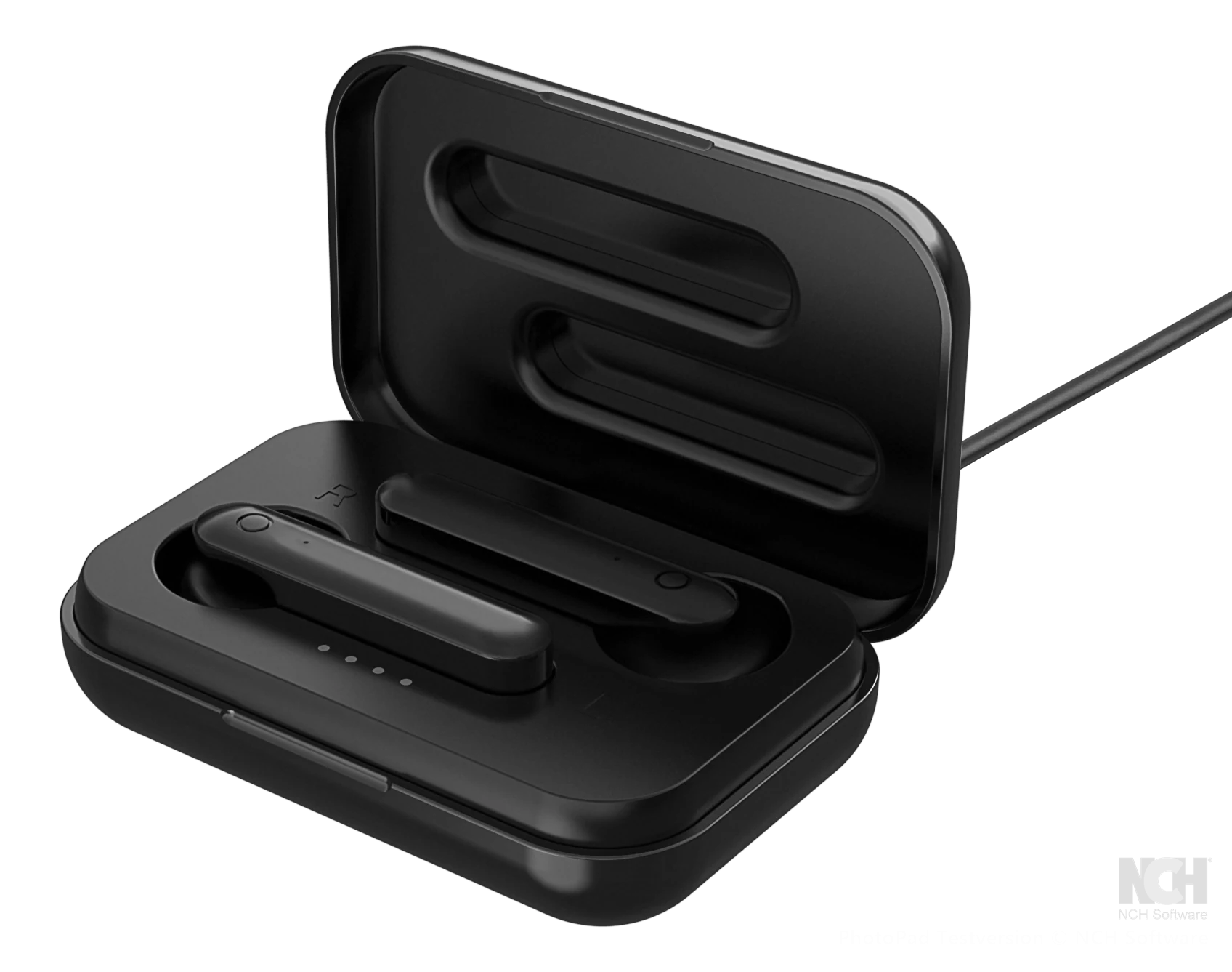 STREETZ TWS-104 True Wireless Hörlurar – Mattsvart | Bluetooth 5 och Laddningetui