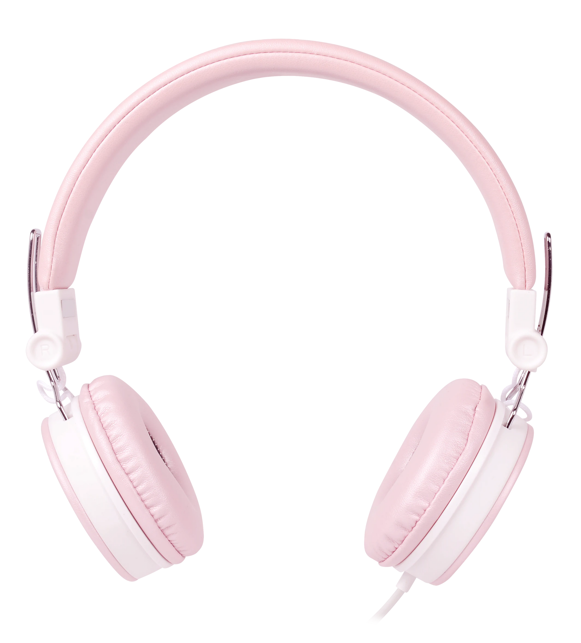 STREETZ HL-W202 Hopfällbara Hörlurar med Mikrofon – Rosa | 3,5 mm Anslutning