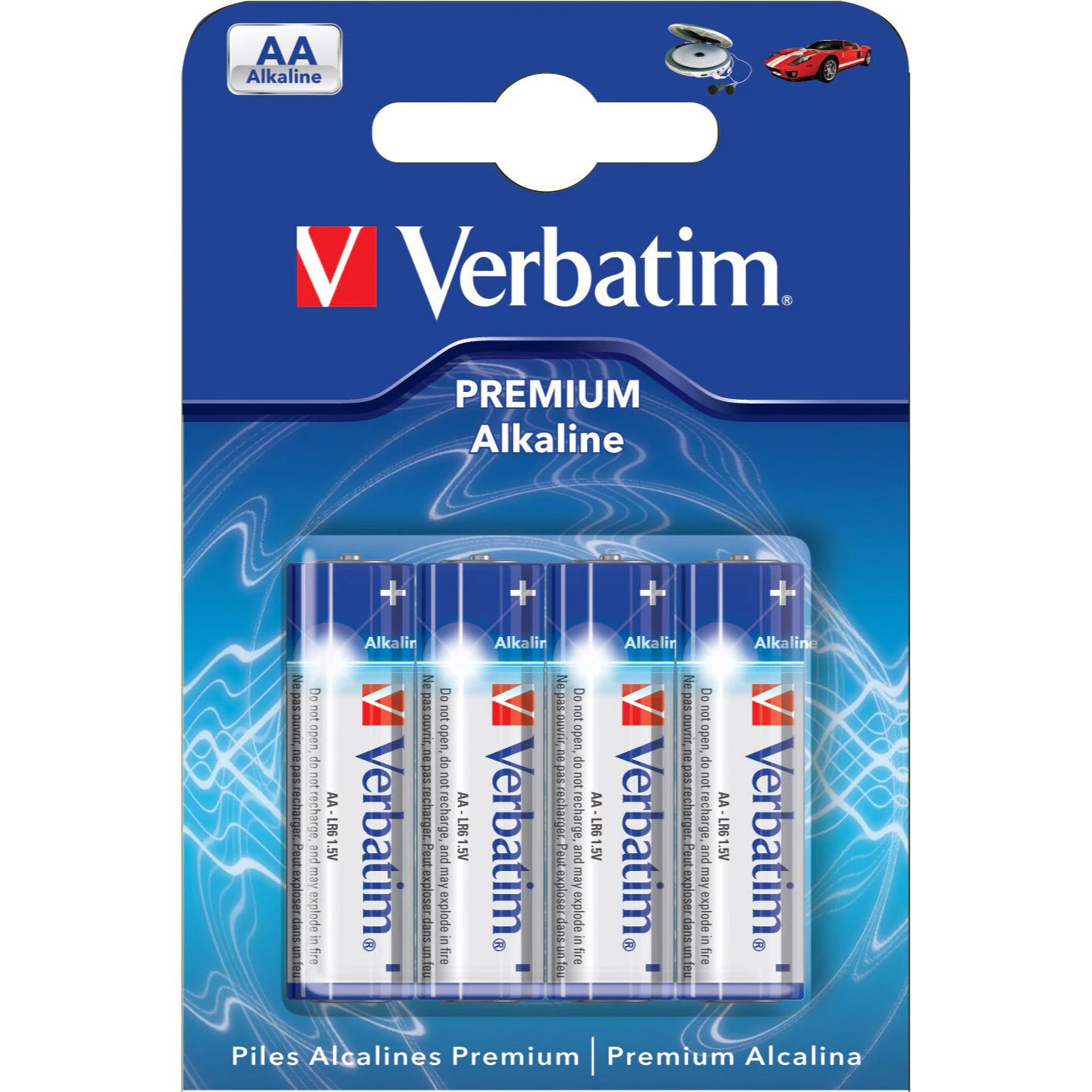 Verbatim AA Alkaline Batterier – 4-pack | 1,5V