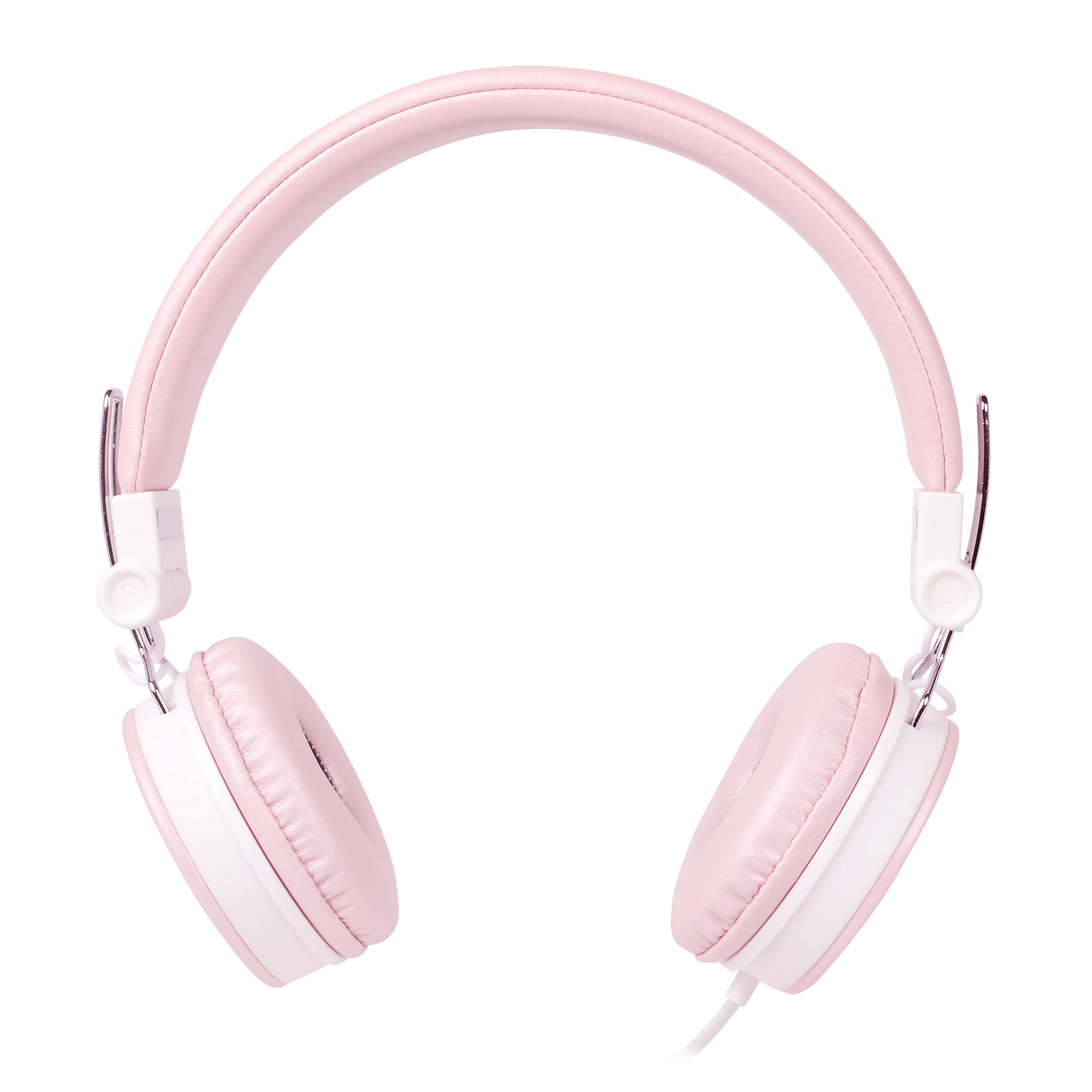STREETZ HL-W202 Hopfällbara Hörlurar med Mikrofon – Rosa | 3,5 mm Anslutning