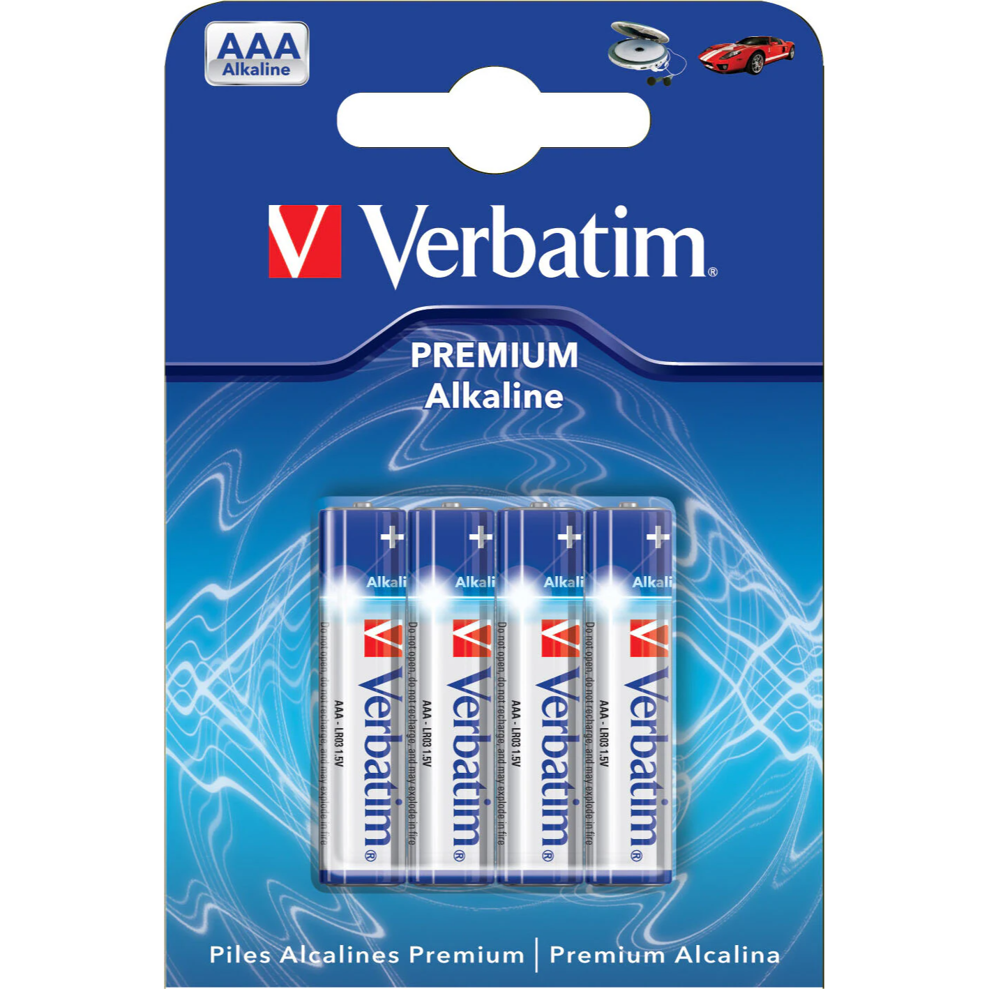 Verbatim AAA Alkaline Batterier – 4-pack | 1,5V