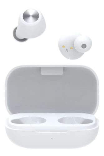 STREETZ TWS-111 trådlösa vita in-ear-hörlurar med Bluetooth 5 och laddningetui