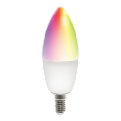 DELTACO Smart LED-lampa E14 RGB – WiFi, Dimbar & Röststyrd