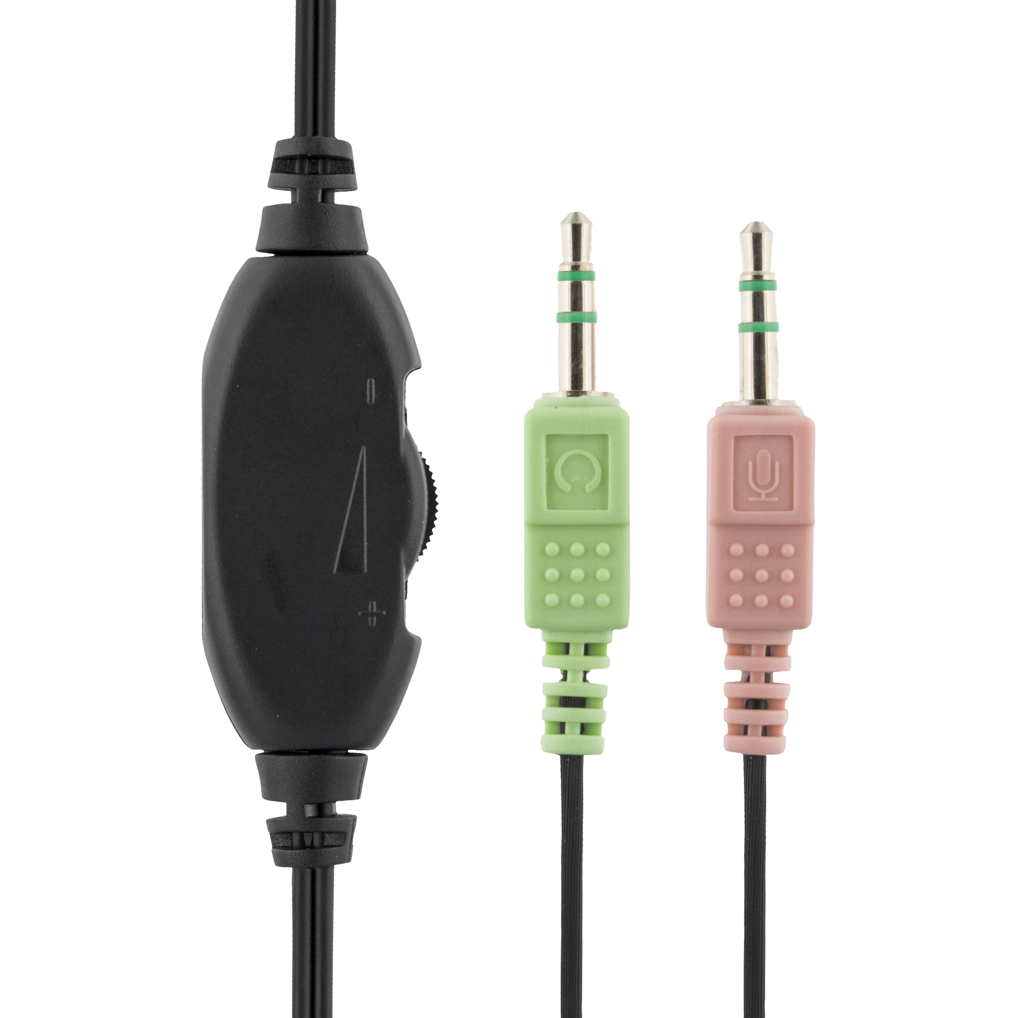 DELTACO HL-7 Headset – 3,5 mm, Volymkontroll & Bommikrofon