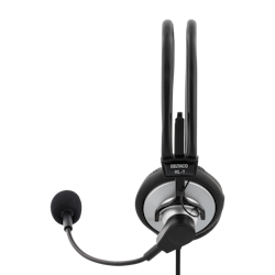 DELTACO HL-7 Headset – 3,5 mm, Volymkontroll & Bommikrofon