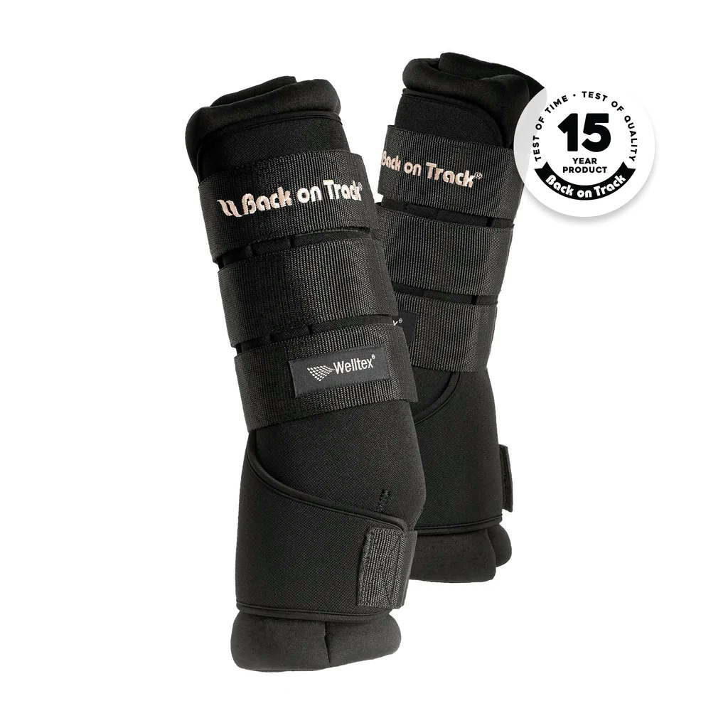 Smidiga stallbandage med Welltex®-teknologi. Back on Track Royal Quick Wraps, Svart