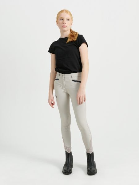 Jacson Hedvig Ridbyxa knäskodd Junior, Beige