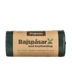 Dogman Bajspåsar 100% återv plast 60p, Grön