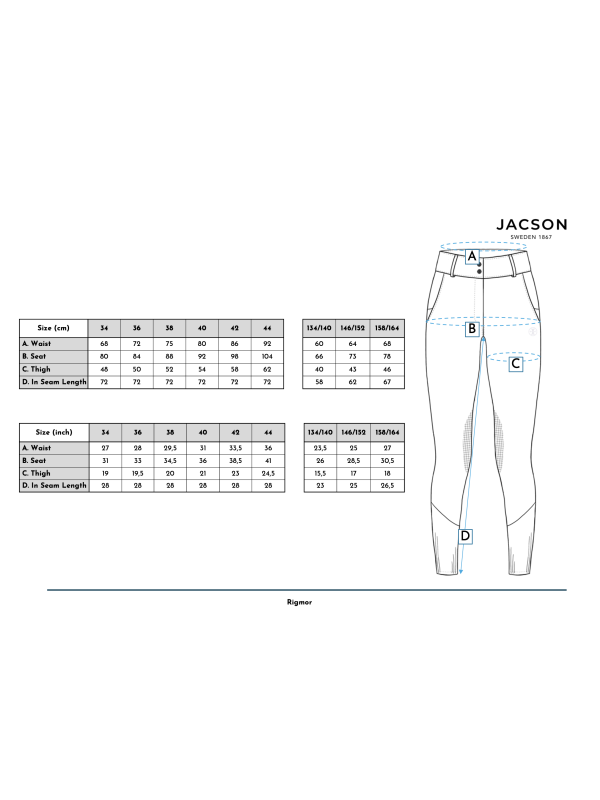 Jacson Hedvig Ridbyxa helskodd Junior, Beige