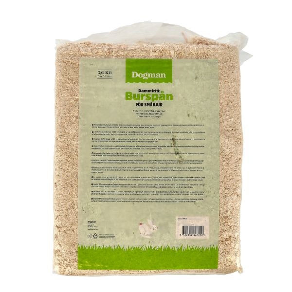 Dogman Naturligt burspån 3,6 Kg