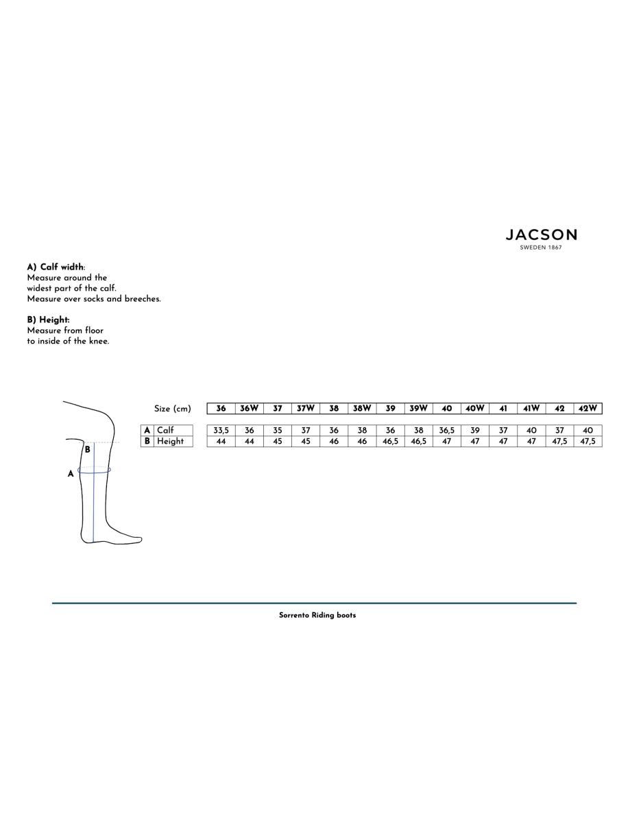 Jacson Sorrento Ridstövel, Svart