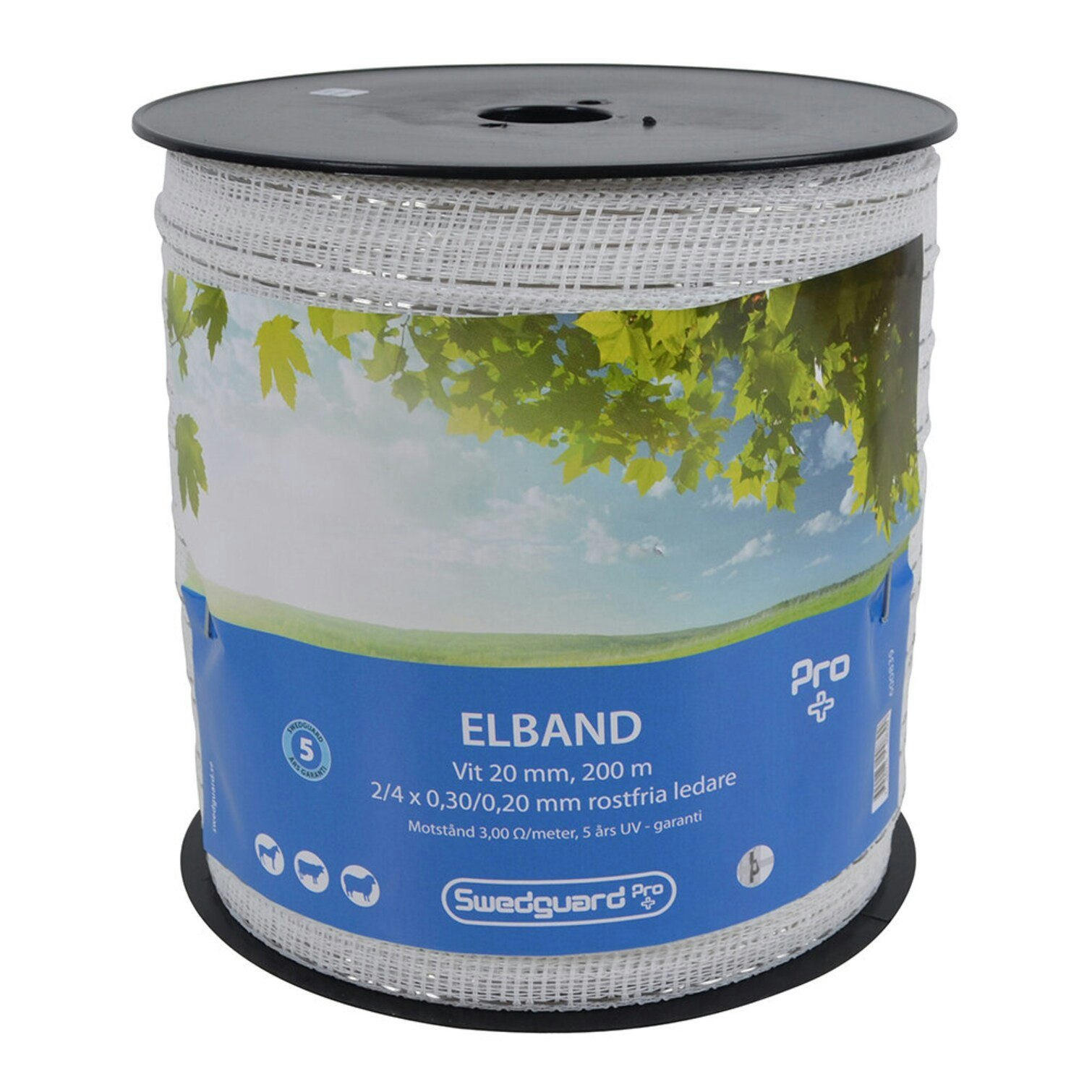 SWEDGUARD Elband Pro+ 20 mm vit 200 m 2/4x0,30/0,20