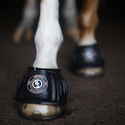 HANSBO SPORT Gummiboots med kardborrknäppning, Svart